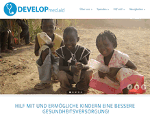 Tablet Screenshot of developmedaid.org